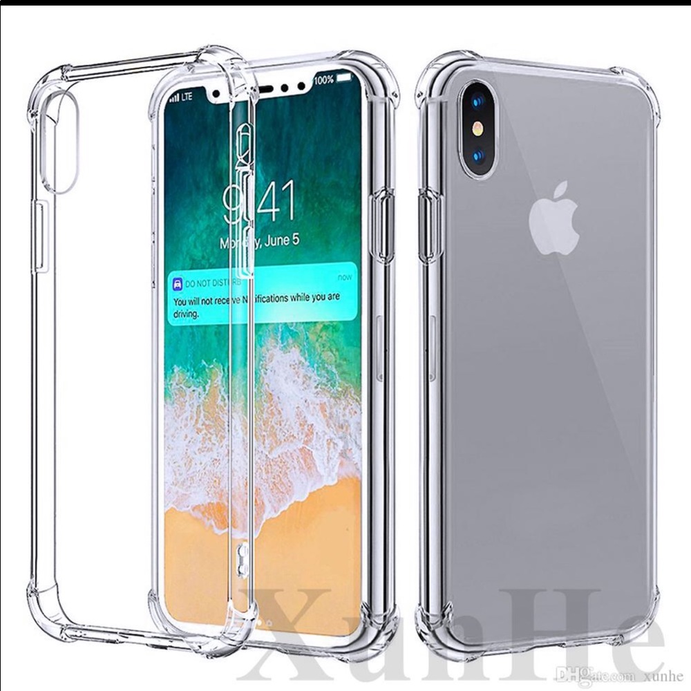 iPhone 7 Plus, 8 plus, XS MAX, Clear Phone Cover